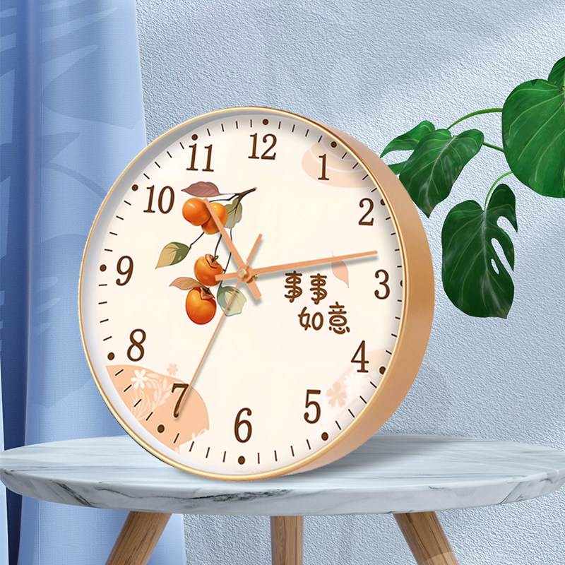 Table Clock That Can Be Placed or Hung, Suitable for Living Room, Home Use, Desktop Clock, Bedroom Bedside Silent Clock