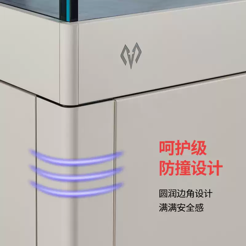 满堂鸿SU9max不锈钢金晶超白高水位大型混养缸龙鱼缸虎鱼缸 detail 3