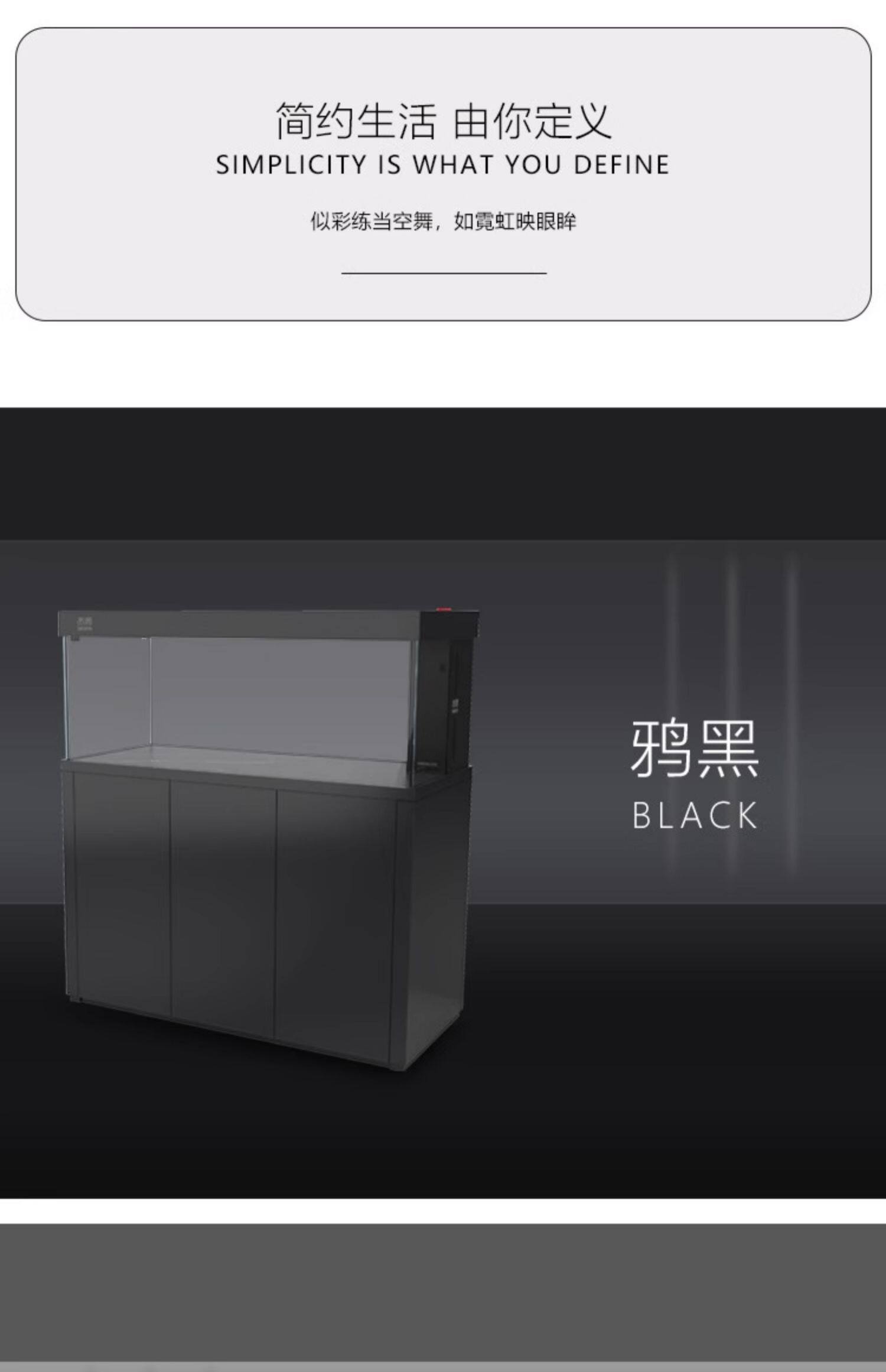 水鸦鱼缸龙鱼缸超白玻璃鱼缸客厅大型落地家用缸底滤缸龙鱼缸专用 detail 9