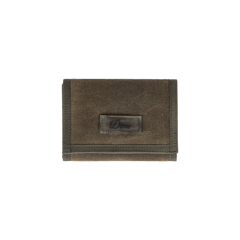 Dime Mtl Waxed Velcro Wallet Retro Casual Oil Waxed Canvas Wallet with Multiple Card Slots Dime Mtl Waxed Velcro Wallet Retro Casual Oil Waxed Canvas Wallet with Multiple Card Slots