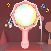 Baby rattle can chew newborn educational baby hand rattle light music toy 1-month-old pat drum