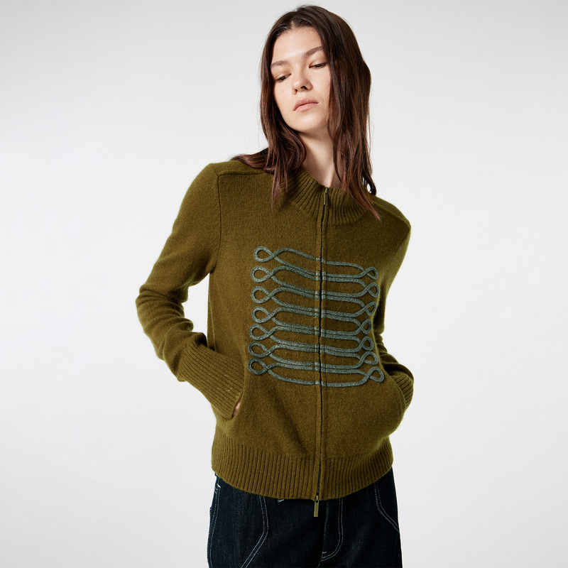 【New Product】Rure Napoleon-Style Cardigan with Embroidered Merino Wool 【New Product】Rure Napoleon-Style Cardigan with Embroidered Merino Wool