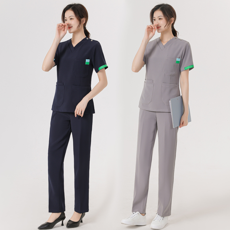 Dijin Xuan High-End Scrub Suit for Dental and Oral Surgeons, Medical Esthetician, Plastic Surgeon, Pet Hospital Workwear, Two-Piece Set