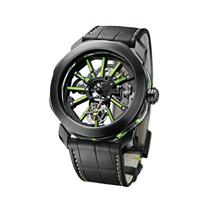 (Xiaowu luxury products) 95 new] OCTO series 102720 hollow tourbillon titanium material DLC black plated