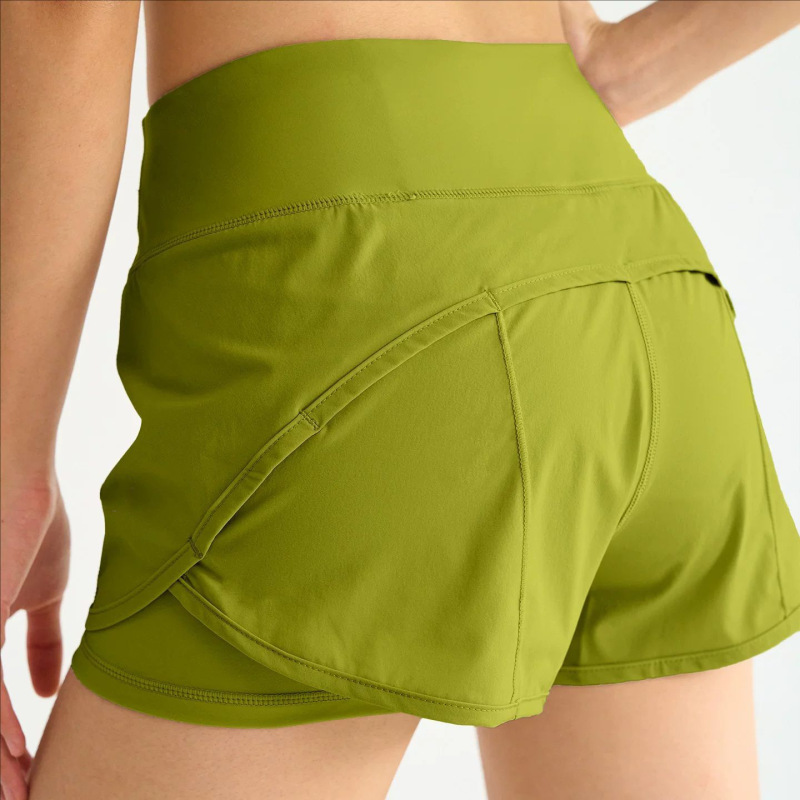 Lulu Sports Shorts for Women, Summer Breathable Anti-Exposure Running Shorts, Fitness Yoga Shorts, Quick-Dry Shorts, Pilates Training Lulu Sports Shorts for Women, Summer Breathable Anti-Exposure Running Shorts, Fitness Yoga Shorts, Quick-Dry Shorts, Pilates Training