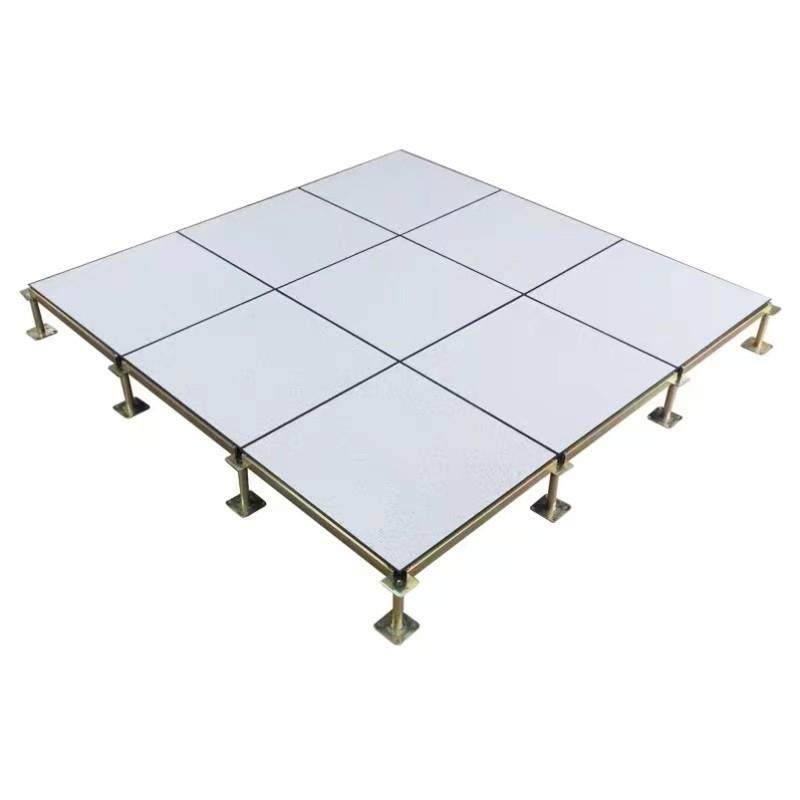 600 600mm Computer Room Network Pvc Ceramic Surface Elevated All Steel National Standard Anti-Static Floor Air Movable Anti-Static