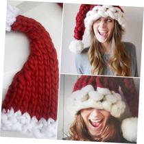 Christmas Hat Santa Claus Hats Children Soft Woolen Knitting