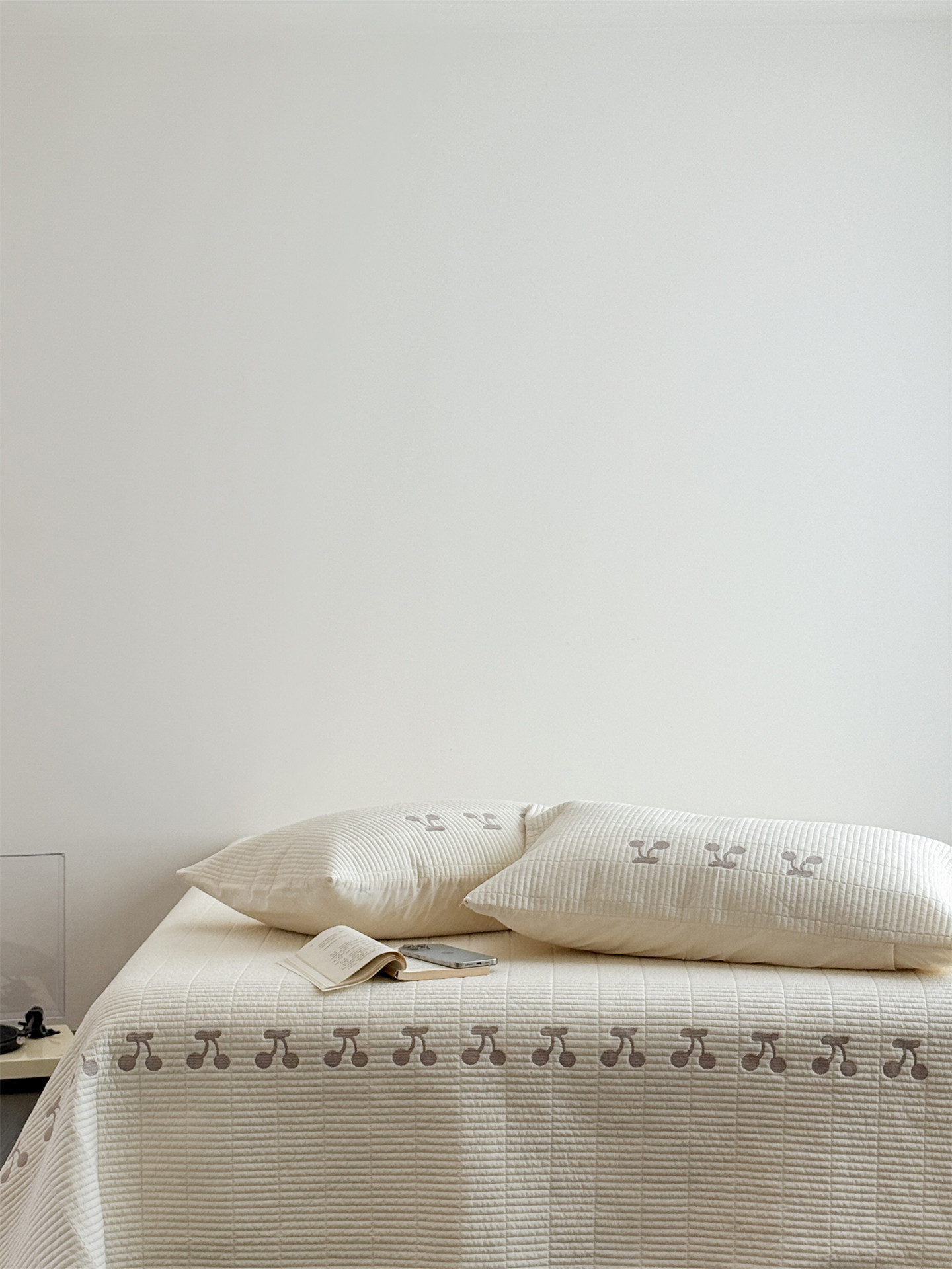 Корейский 大鹅 хлопковый комплект покрывала с вышивкой вишни 3 предмета ins стиль с кружевом мягкое теплое одеяло весна-осень