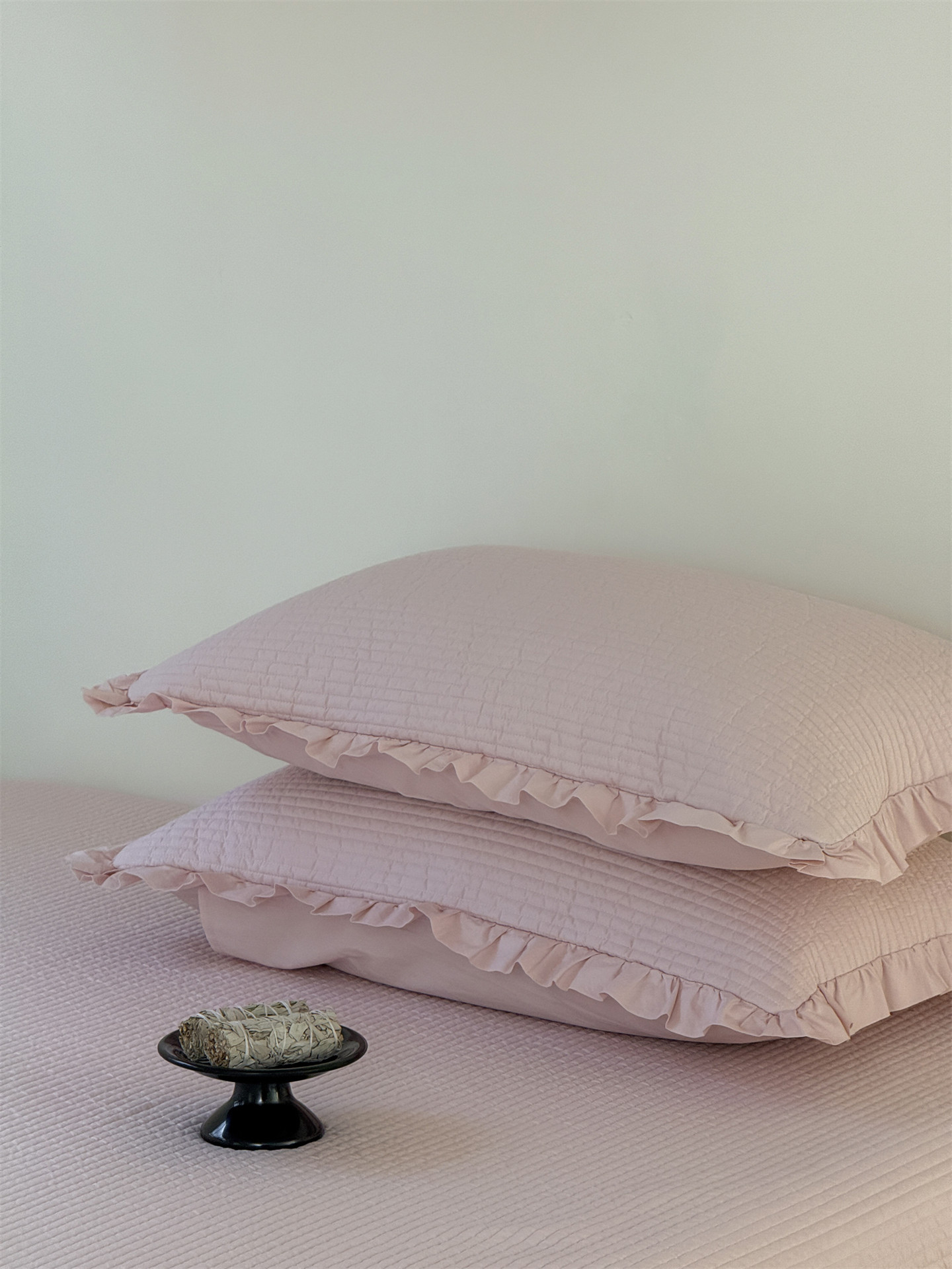 Корейский комплект постельного белья из чистого хлопка 60 нитей, простой однотонный покрывал трех предметов, свежее стеганое одеяло четыре предмета