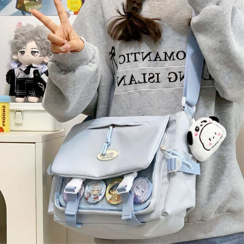 Сумка-мессенджер женская сумка-мессенджер для колледжа универсальная сумка через плечо большой емкости 2025 новая сумка-мессенджер для занятий с репетитором, книга