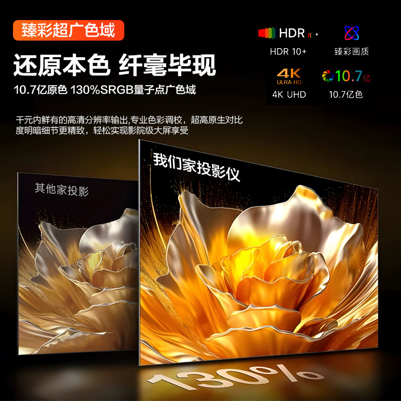 Daytime Direct Projection 2025 New Model Big Brand Projector Home Ultra-High-Definition Laser Tv Office Conference Computer Hotel All-In-One Projection Bedroom 4K Decoding Living Room Home Theater Mobile Screen Projection