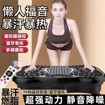 Standing vibration massager lazy shaking machine home weight loss exercise and fitness equipment waist reduction calf fat burning and slimming
