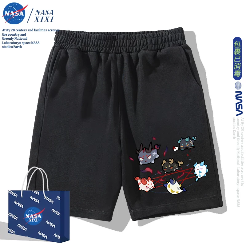 NASA Аркнайтс Анимация Дракон Пузырь Соединение Short Sleeve футболка Мужские Лето Двухмерный Боковой Детская Одежда Тренд
