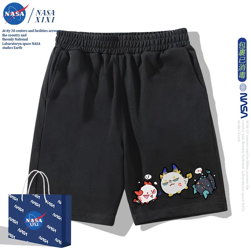 NASA Аркнайтс Анимация Дракон Пузырь Соединение Short Sleeve футболка Мужские Лето Двухмерный Боковой Детская Одежда Тренд