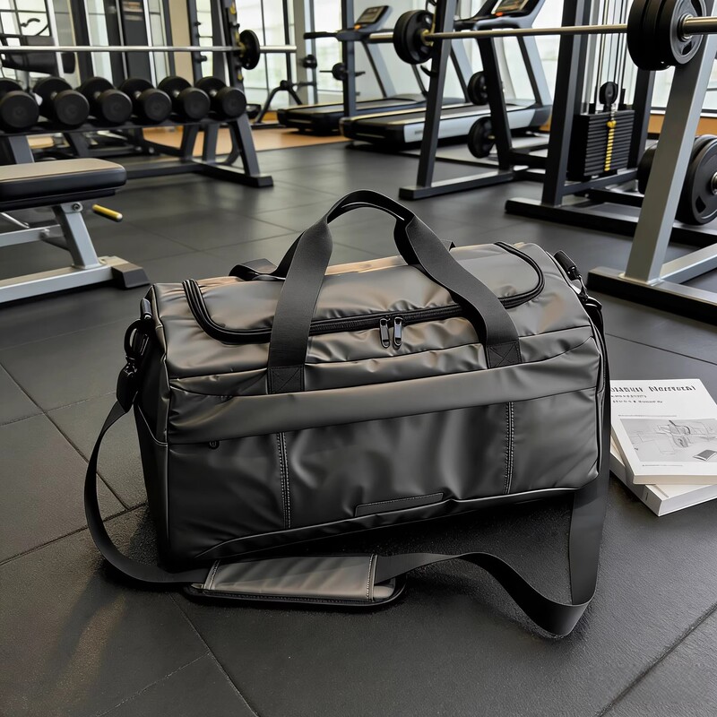 German Fitness Bag for Men, Large-Capacity Sports Bag with a High-End Feel, Dry and Wet Separation Luggage Bag, Handbag, Men's Travel Bag