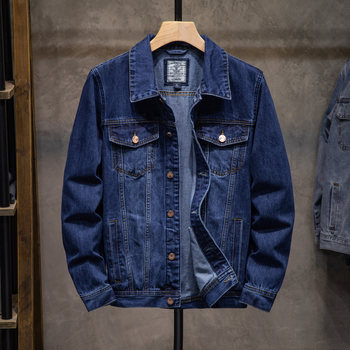 Men's denim jacket spring and autumn korean style trendy tops trendy brand versatile work jacket men's autumn and winter 2023 new style