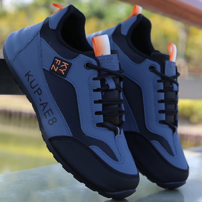 Qiao Zhou Genuine Sports Shoes for Men 2026 Spring New Model Non-Slip Wear-Resistant Casual Trendy Soft-Soled Comfortable Breathable Travel Shoes