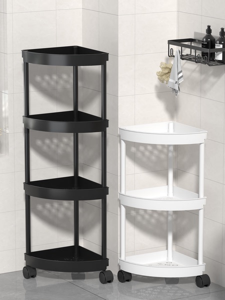 Bathroom Triangle Storage Rack Bathroom Floor Multi-Layer Storage Rack Corner Shower Storage Rack Toilet Corner Storage Rack