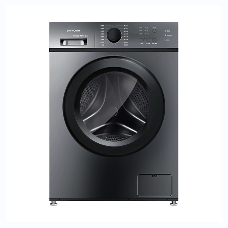 创维（SKYWORTH) 7公斤 F7018SU钛灰银 定频超薄款滚筒洗衣机