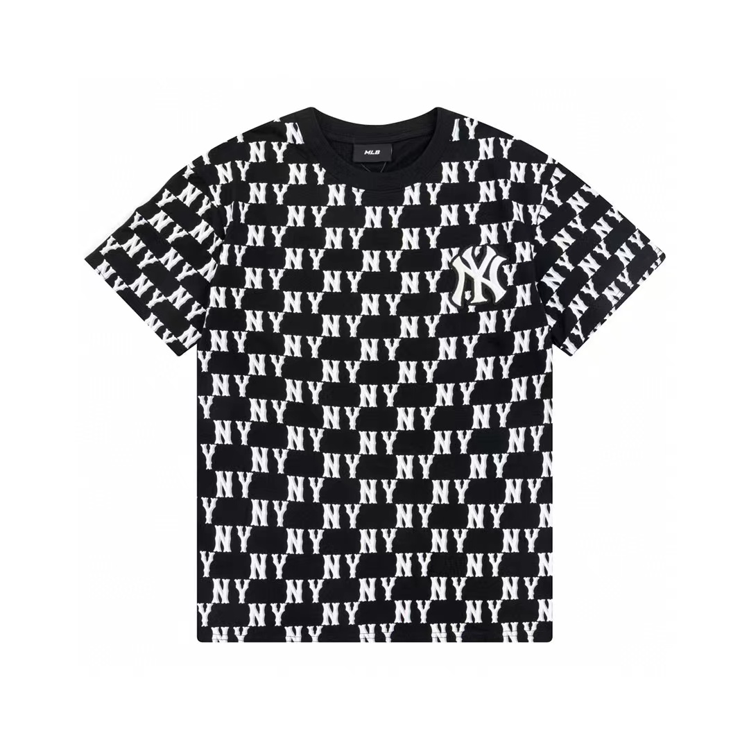 MLB春夏新款男女情侣老花T恤短袖休闲舒适 3ATSM1133短袖