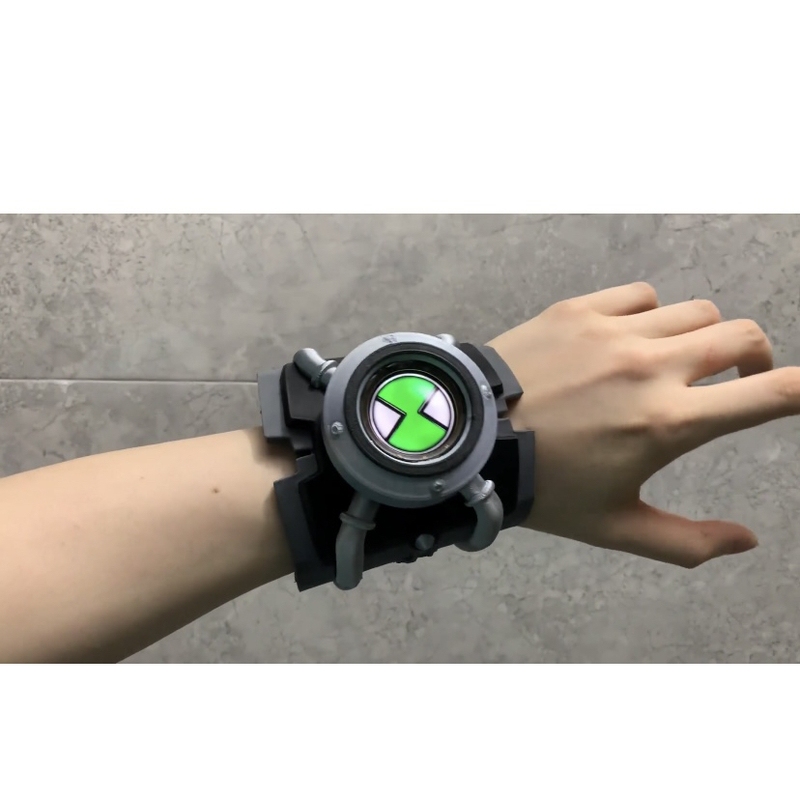 Toy Boy Teenager Hacker Model Watch Transformer Defender Luminous Projection Watch Birthday Gift