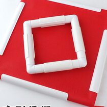 43 1CM cross stitch tool hand polished DIY decorative embroidery frame poke embroidery handheld white clip-on embroidery stretcher