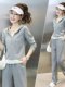Two-Piece Set for Women, New Fashionable Wide-Leg Pants and Sweatshirt, Stylish Solid Color Casual Sports Suit for Spring and Autumn 2024