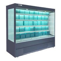Star freezer vertical refrigerated display cabinet air-cooled frost-free supermarket fruit and vegetable fresh-keeping freezer air curtain cabinet
