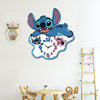 2025 New Model Stitch Wall Clock, Living Room Decoration, Creative Cartoon, Full of Cuteness, Accurate Timekeeping, Great Home Item