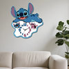 2025 New Model Stitch Wall Clock, Living Room Decoration, Creative Cartoon, Full of Cuteness, Accurate Timekeeping, Great Home Item