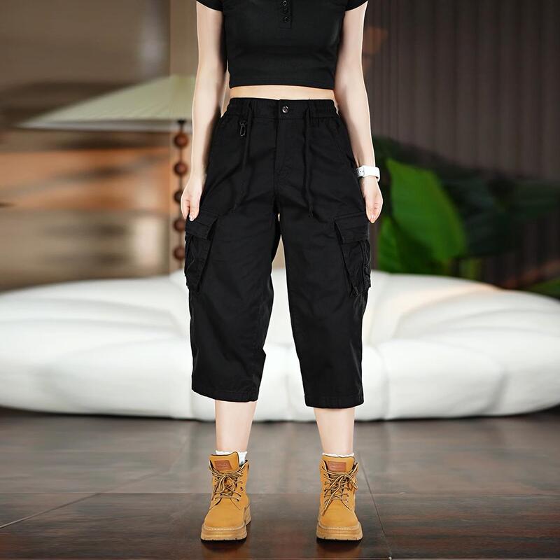 American-Style Trendy Multi-Pocket Outdoor Workwear Cropped Pants for Men and Women, Summer Shorts, Loose Straight-Leg Casual Seven-Point Pants American-Style Trendy Multi-Pocket Outdoor Workwear Cropped Pants for Men and Women, Summer Shorts, Loose Straight-Leg Casual Seven-Point Pants