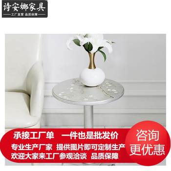 European corner table, french small side table, living room painted corner table, sofa corner table, coffee table, whole house furniture