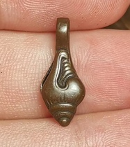 Tibetan literary play trumpet Tiantie Lima copper snail clip old gas slurry oil-lubricated DIY Buddha beads accessories