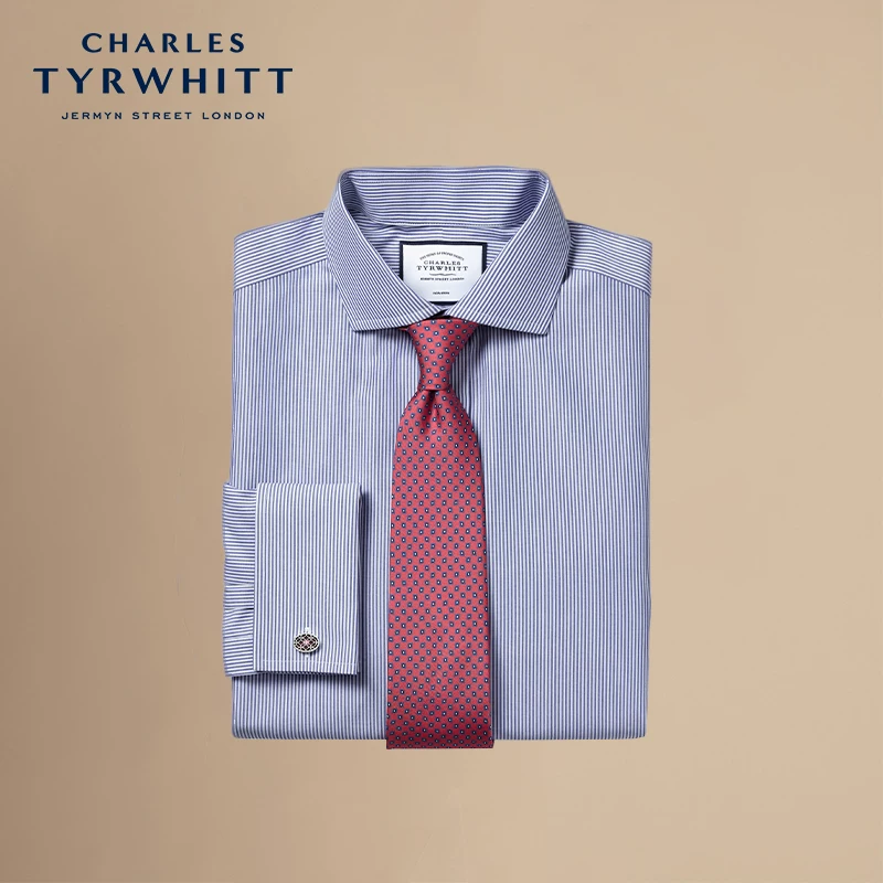CHArLES TYRWHITT хлопковая королевская рубашка, slim fit, коктейльная