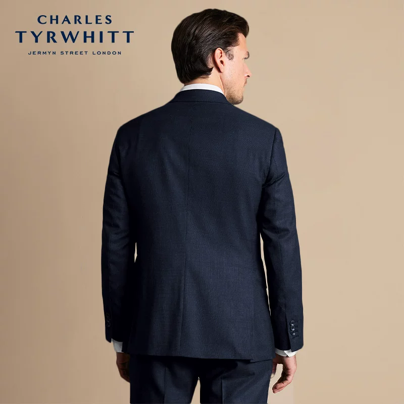 CHARLES TYRWHITT Navy elite suit, jacket, slim fit, cut