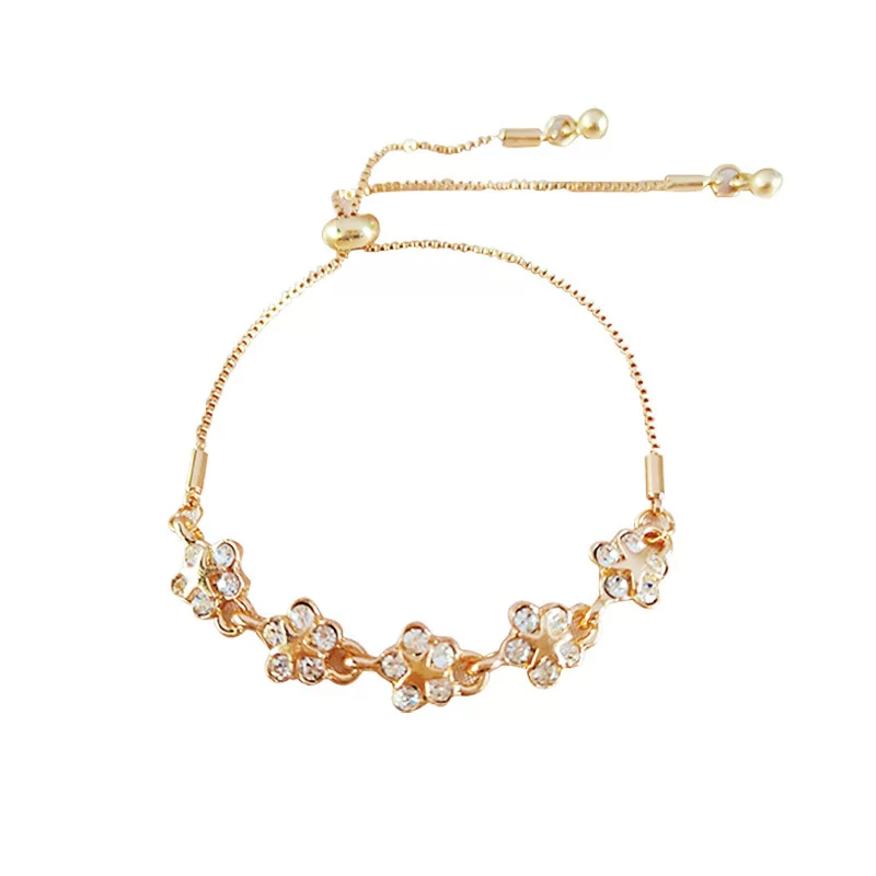 (Cross-border trading), fashionable crystal bracelet, universal accessory, European style, simple and elegant design, light luxury style