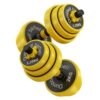 Iron-clad dumbbells for men and women, home fitness equipment, adjustable weight, solid 10KG, 20kg barbell set
