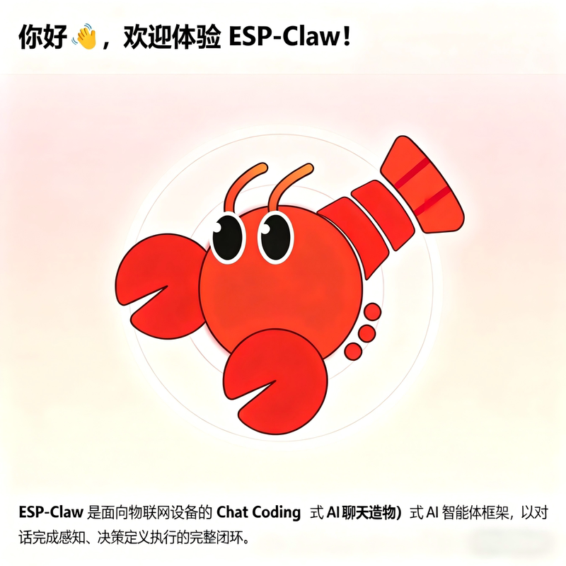 Espressif Esp-Claw Chat Coding Ai Intelligent Agent Framework Esp32 Complete Material Kit