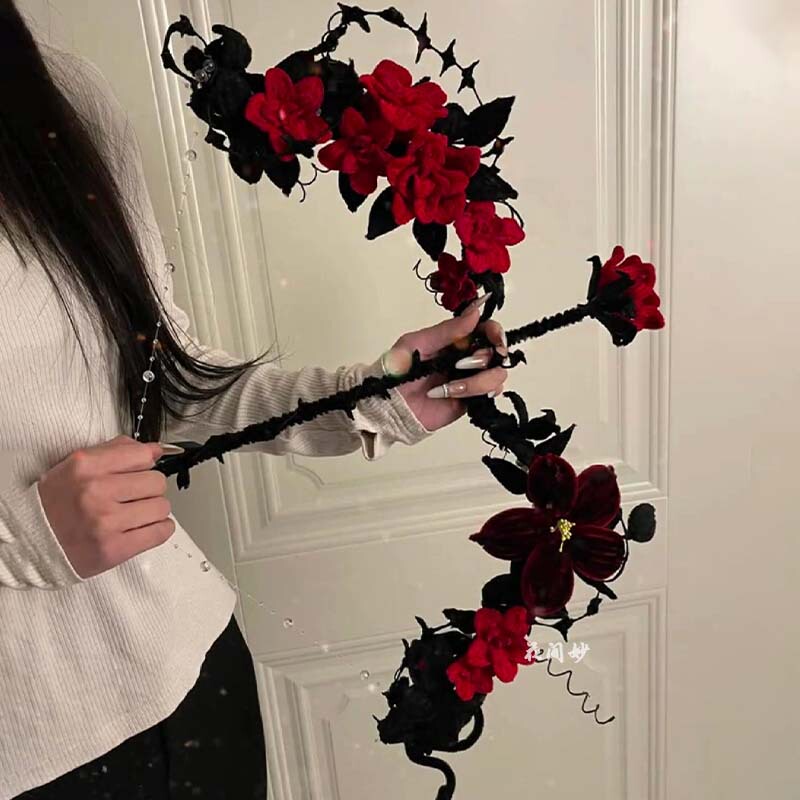 Tiktok-Style Thorn Rose Twist Stick Hand-Held Bow and Arrow DIY LAOSHU Material Kit, Perfect as a Holiday Gift for Friends