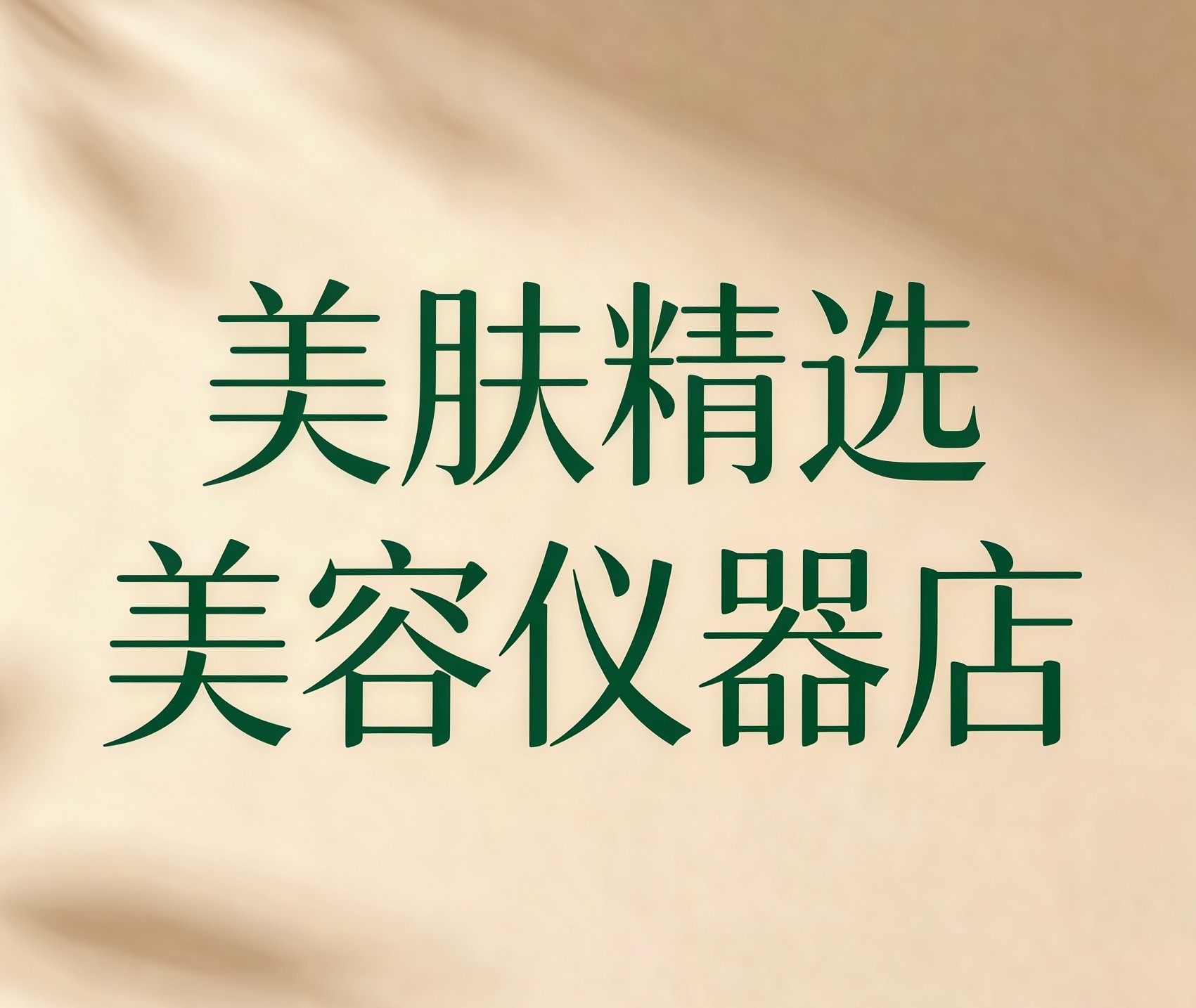 美肤精选美容仪器店的LOGO