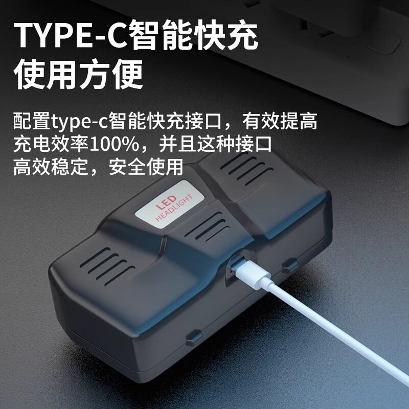 Налобный фонарь Rongshida ABS 5000mAh