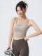 High-Intensity Shock-Proof Sports Bra for Women with Chest Pads, Cross-Back Design, Fitness Outerwear, Yoga Vest, Sports Bra