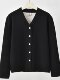 Derong New V-Neck Long-Sleeved Top, Winter Women's Warm Buttoned Loose-Fitting Windproof Cardigan 100kg Jacket