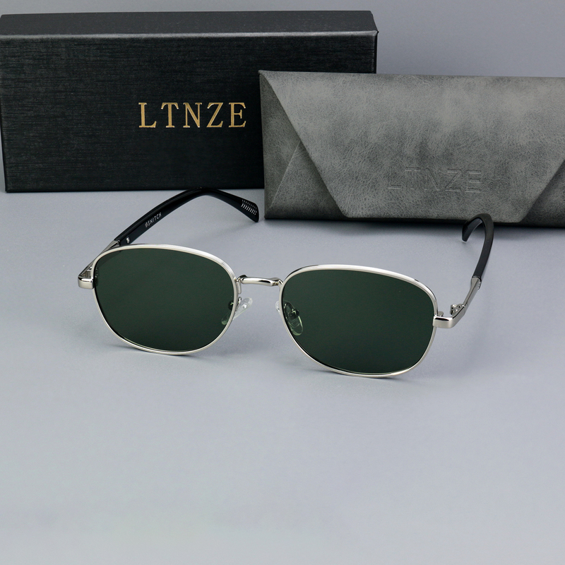 Metal Full-Frame Oval Sunglasses for Men, Sunshade Glasses, Cool Sunglasses for Women, Uv Protection, Travel Fashion Trend