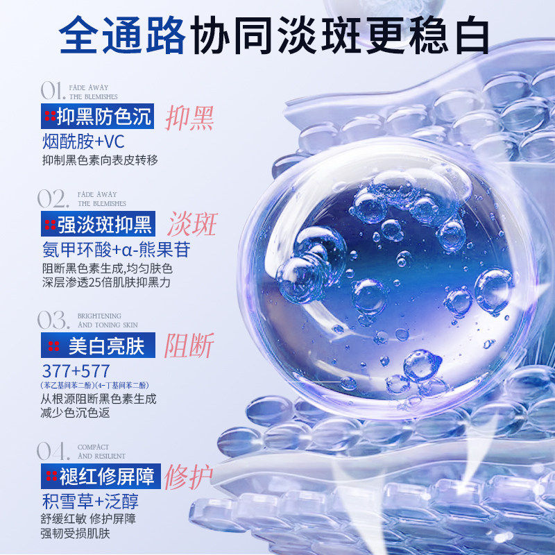 祛斑美白新战将！氨甲环酸乳膏凝胶面霜深度测评，高效去黄褐斑选它_乳液_淘宝美妆网