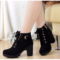 2022 New spring Winter Women Pumps Boots High Qualy Lace-u