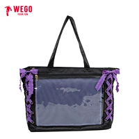 Атласный черный фиолетовый