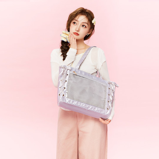 WEGO Ribbon Pain Bag S Size Silk King Bar Chi Handbag