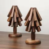 Обеденная тарелка, деревянная посуда из натурального дерева, защита от ожогов, изысканный стиль