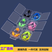 Swimming nose clip choking water professional anti-slip childrens adult nose plug with rope earplug set equipment